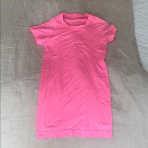 Lulu lemon neon pink running top
